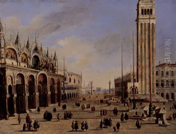 Der Markusplatz In Venedig Oil Painting by Michele Marieschi