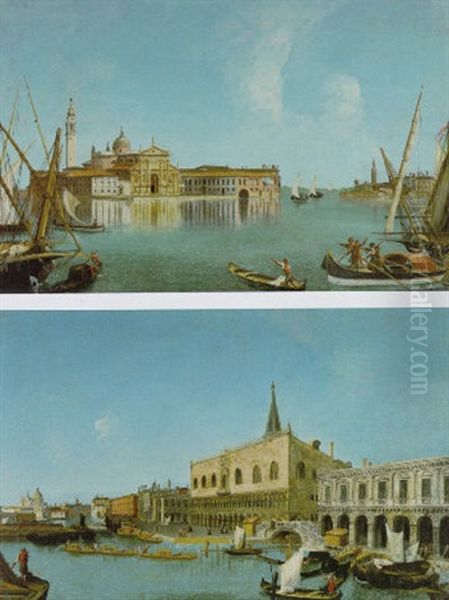 Veduta Dell'isola Di San Giorgio Con La Punta Della Giudecca Oil Painting by Michele Marieschi