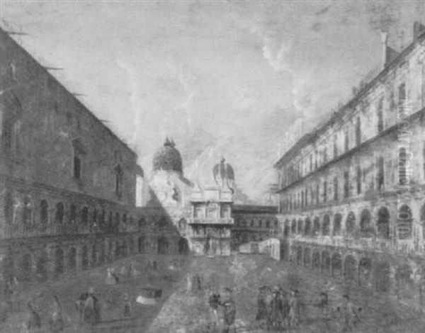 Veduta Di Piazza S. Marco Oil Painting by Michele Marieschi