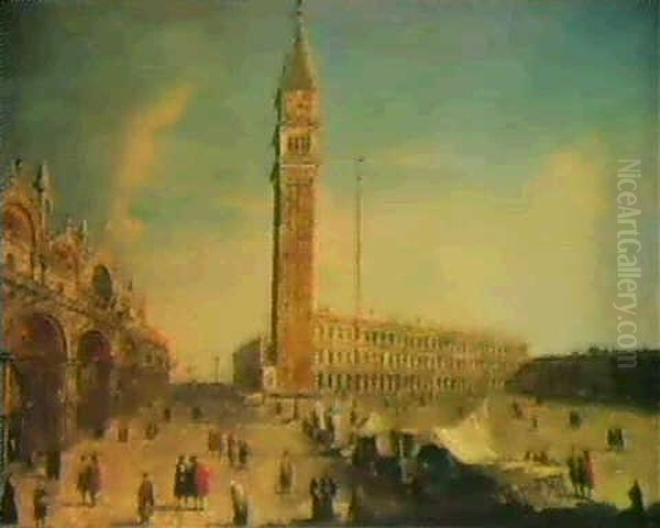 Place San Marco Oil Painting by Michele Marieschi