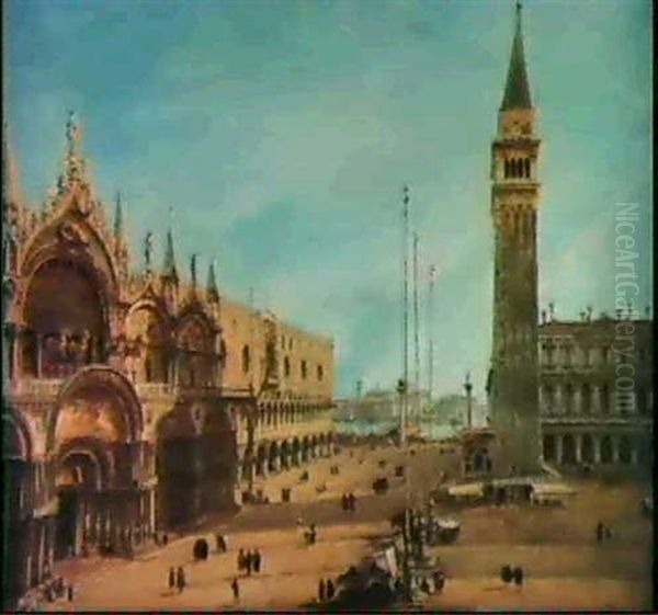 The Piazza San Marco, Venice Oil Painting by Michele Marieschi