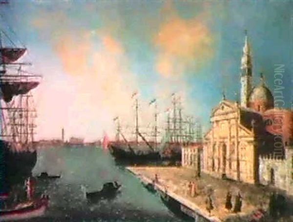 San Giorgio Maggiore Oil Painting by Michele Marieschi