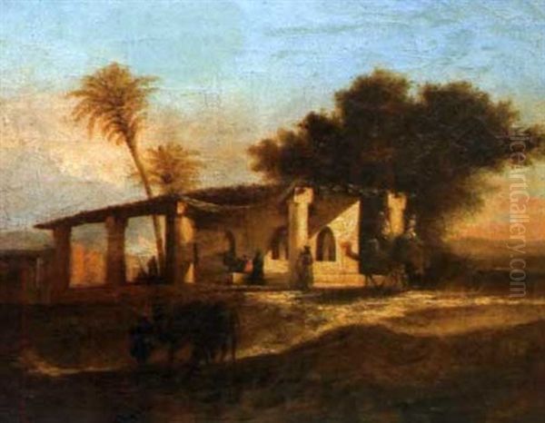 Scene Animee, Moyen-orient by Prosper Georges Antoine Marilhat