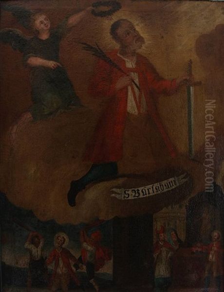 Martyrium Des Hl. Bartholomaus Oil Painting by Onorio Marinari