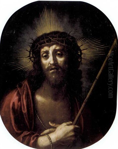 Le Christ Au Roseau Oil Painting by Onorio Marinari