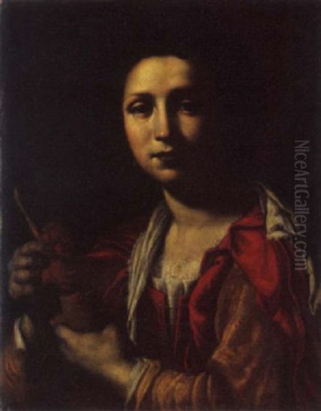 Allegoria Della Scultura Oil Painting by Onorio Marinari