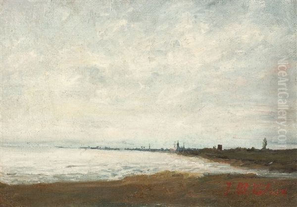 Constanta Oil Painting by Ion Marinescu-Valsan