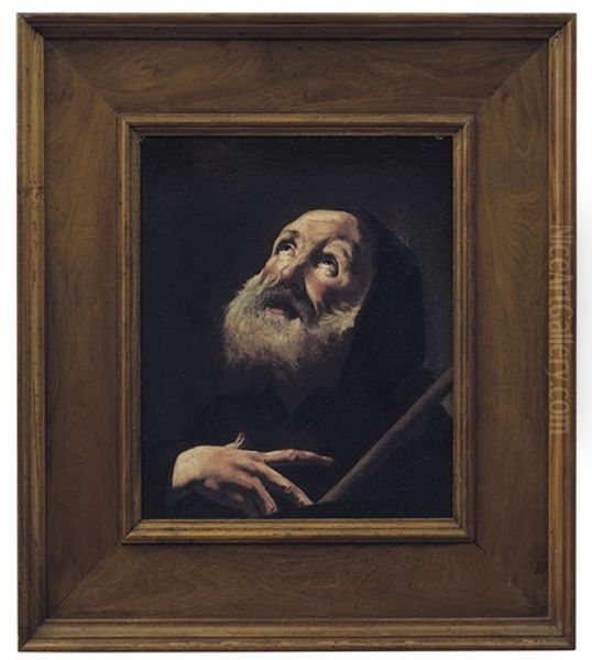 San Francesco Da Paola Oil Painting by Antonio Marinetti (il Chiozzotta)