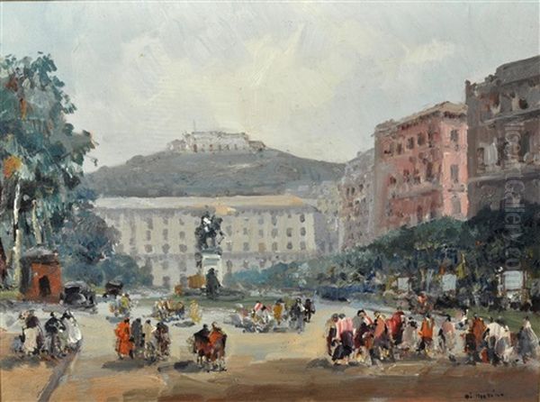 Piazza Vittoria Oil Painting by Francesco di Marino