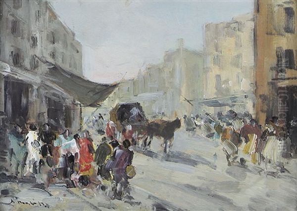 Mercato Oil Painting by Francesco di Marino