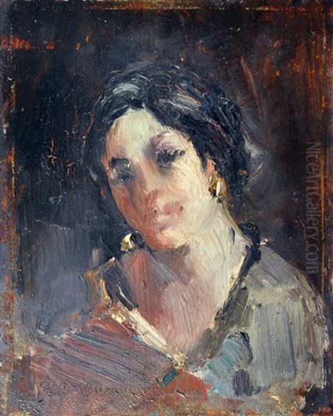 Ritratto Di Donna Oil Painting by Francesco di Marino