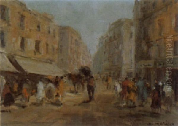 Suditalienische Strassenszene Oil Painting by Francesco di Marino