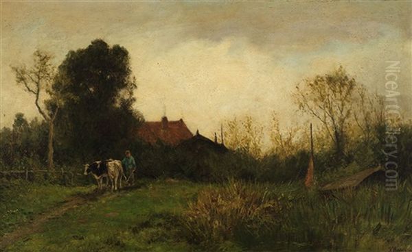 Pastoral Scene Oil Painting by Jacob Henricus Maris