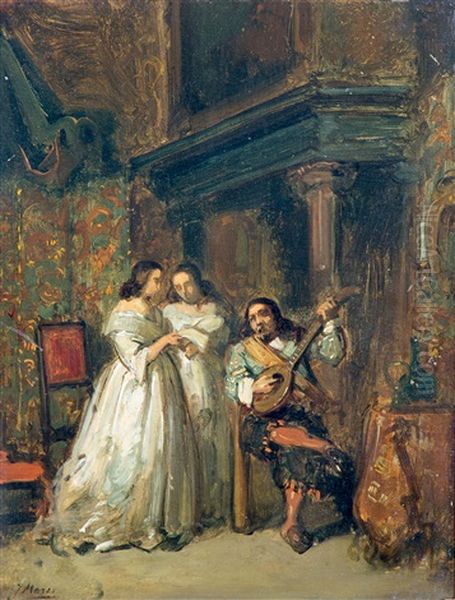 Romance Oil Painting by Jacob Henricus Maris