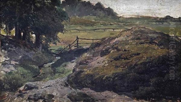 A Calm Stream, Oosterbeek Oil Painting by Jacob Henricus Maris