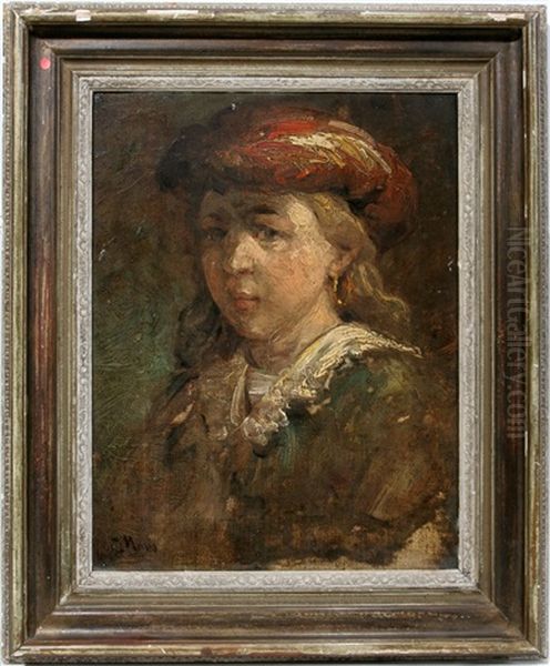 Portrait Oil Painting by Jacob Henricus Maris