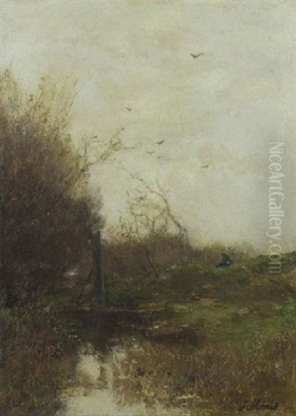 Le Renouveau: Early Spring Oil Painting by Jacob Henricus Maris