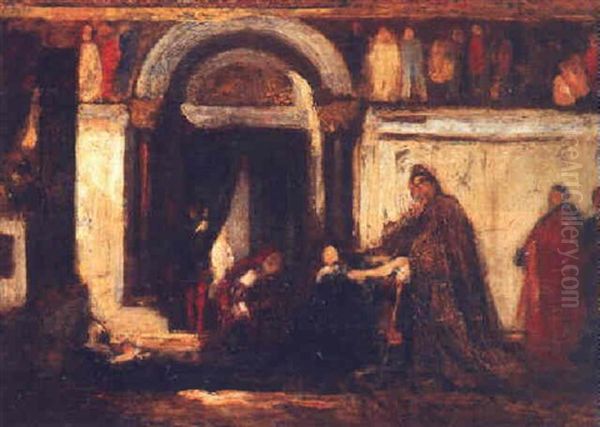 In The Temple Oil Painting by Jacob Henricus Maris