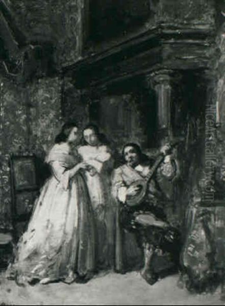 Romance Oil Painting by Jacob Henricus Maris