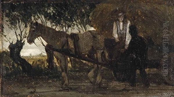 The Hay Cart Oil Painting by Matthijs Maris