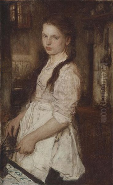 De Keukenmeid: The Young Cook Oil Painting by Matthijs Maris