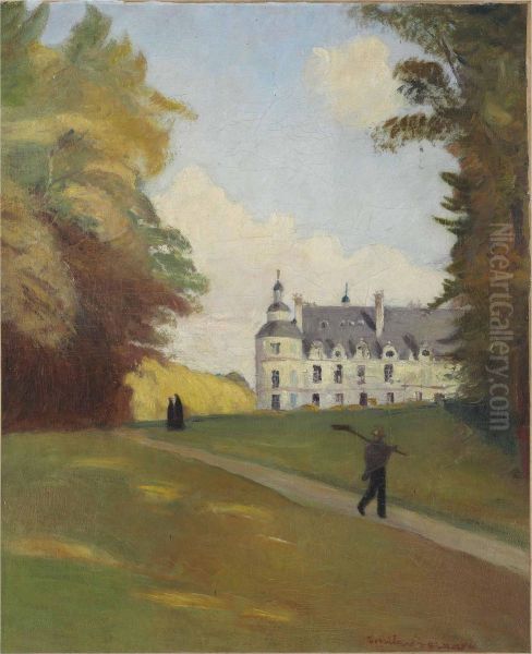 Au Chateau De Tanlay Oil Painting by Emile Bernard