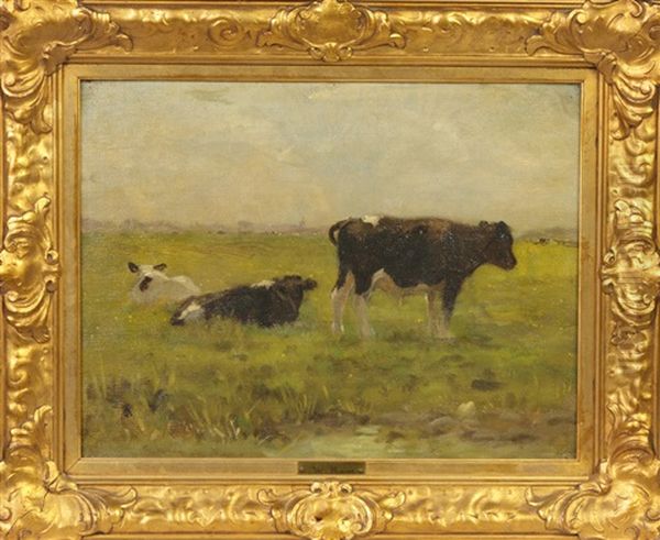 Cows Oil Painting by Willem Maris