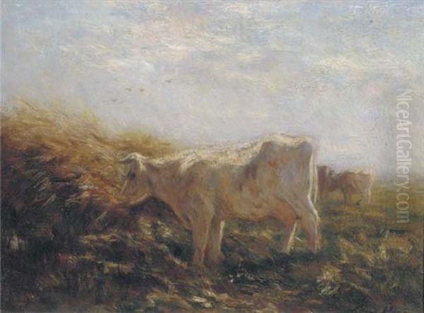 Grazing Cattle Oil Painting by Willem Maris