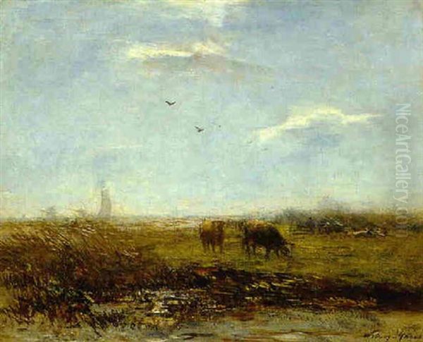 Cattle At Pasture Oil Painting by Willem Maris