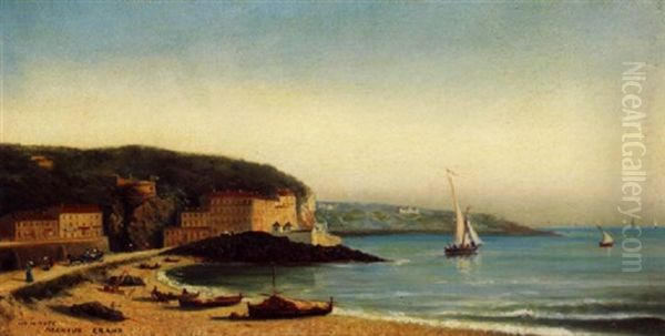 Promenade Des Anglais A Nice Oil Painting by Gerarda Hermina Marius Eraud