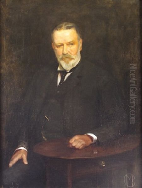 Thomas Kilgallon-butler To The Gore Booth Family At Lissadell Oil Painting by Casimir (Count) Markievicz