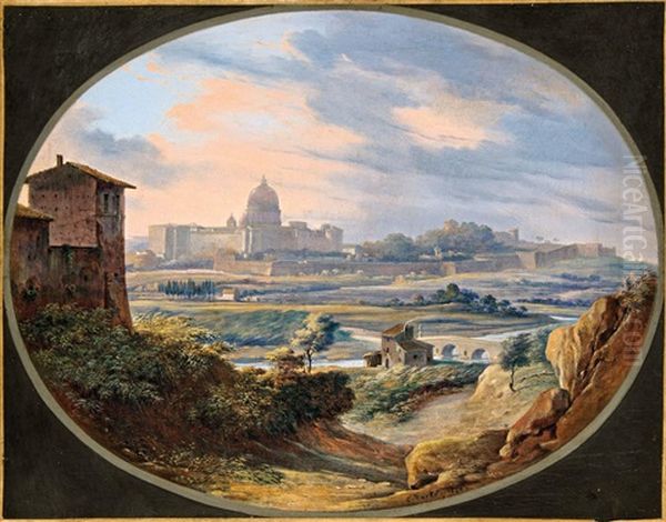 Roma Latkepe Oil Painting by Karoly Marko the Younger