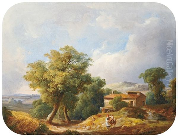 Italian Scene by Karoly Marko the Younger