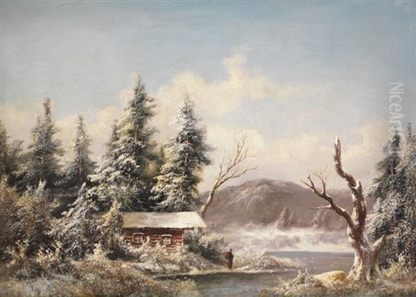 Paesaggio Innevato Oil Painting by Andras Marko