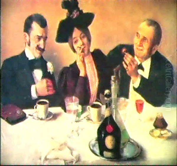 In Good Company Oil Painting by Erno (Ernst) Marko