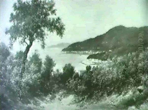 Veduta Della Costa Ligure Oil Painting by Henry Marko