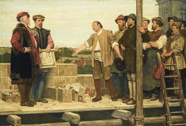 Capital And Labour Oil Painting by Henry Stacy Marks