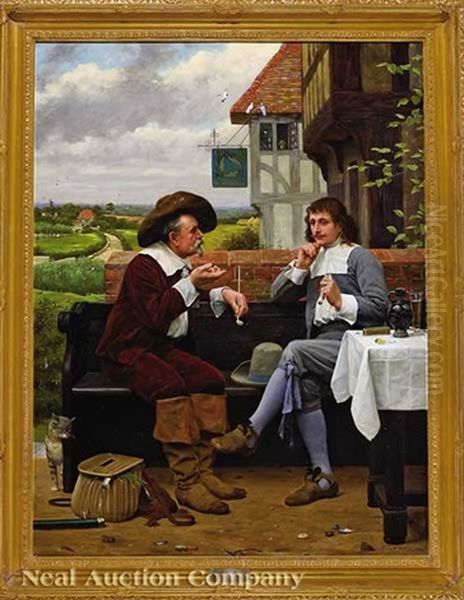 The Angler's Rest Oil Painting by Henry Stacy Marks