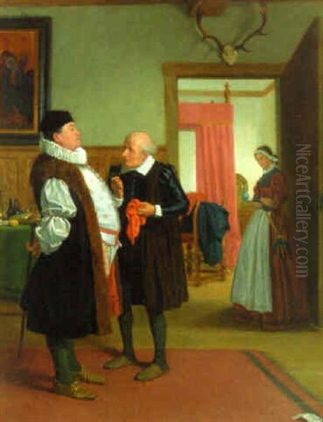 Doctors Differ Oil Painting by Henry Stacy Marks