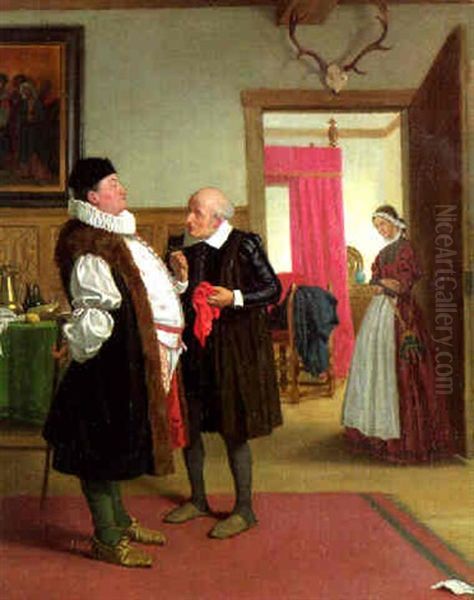 Doctors Differ Oil Painting by Henry Stacy Marks