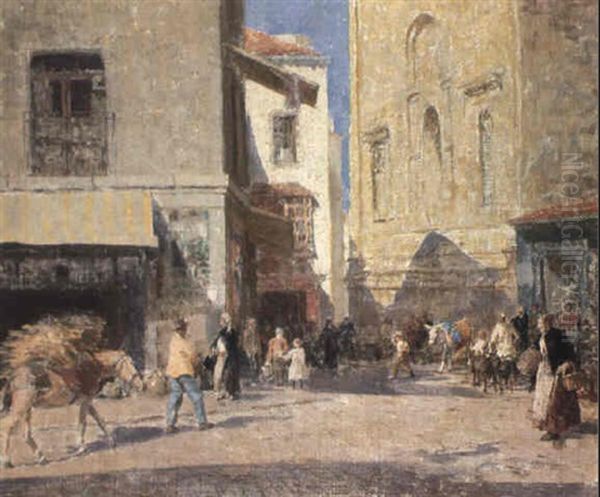 The Cathedral Corner, Granada Oil Painting by Henry Stacy Marks