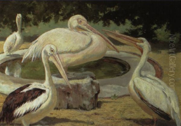 After Dinner At The Zoo Oil Painting by Henry Stacy Marks