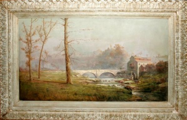 Old Stone Bridge Oil Painting by Hamilton Irving Marlatt