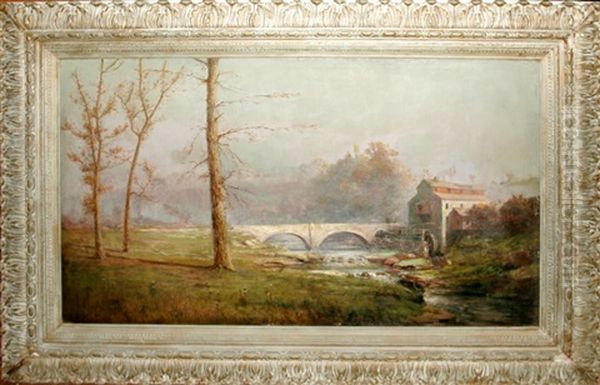 Old Stone Bridge Oil Painting by Hamilton Irving Marlatt