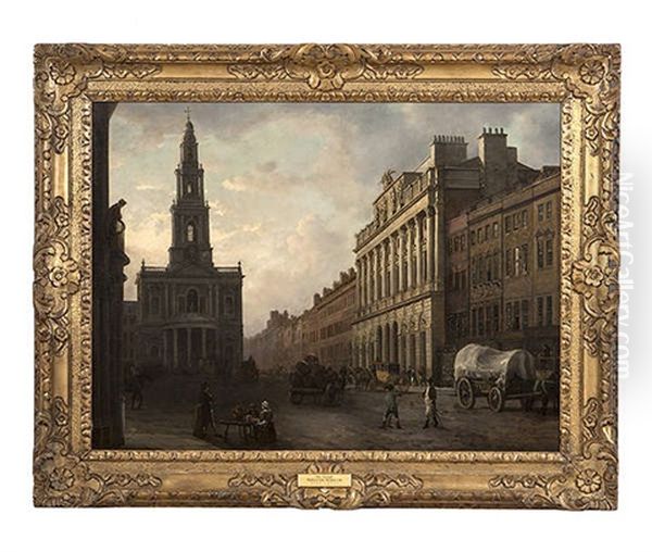 Somerset House, The Strand Oil Painting by William Marlow