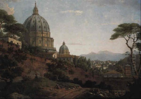 St. Peter's, Rome Oil Painting by William Marlow