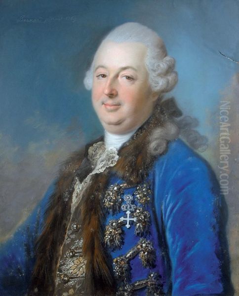 Portrait De Louis Xvi En Buste Oil Painting by Pierre Bernard