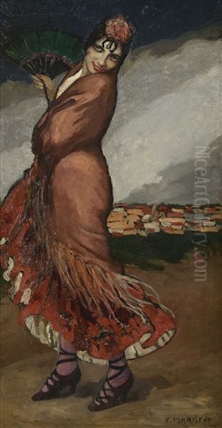 La Gitane Oil Painting by Ernest Marneffe