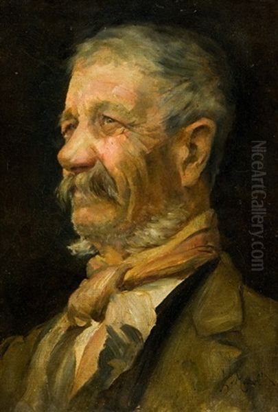 Portret Muze Oil Painting by Ludwig (Ludek) Marold