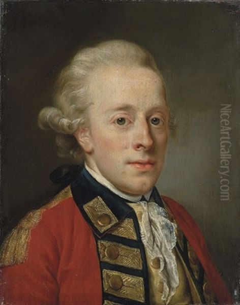 Portrait Of A Gentleman, In Uniform Oil Painting by Anton von Maron